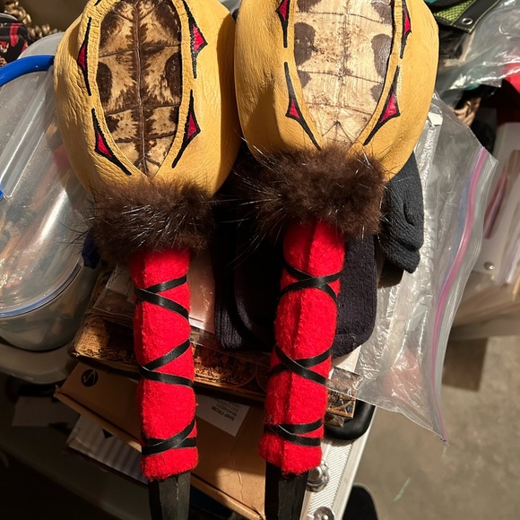 Native American, Navajo, Cherokee Shamen Turtle Shell Rattles - Picture 6 of 7